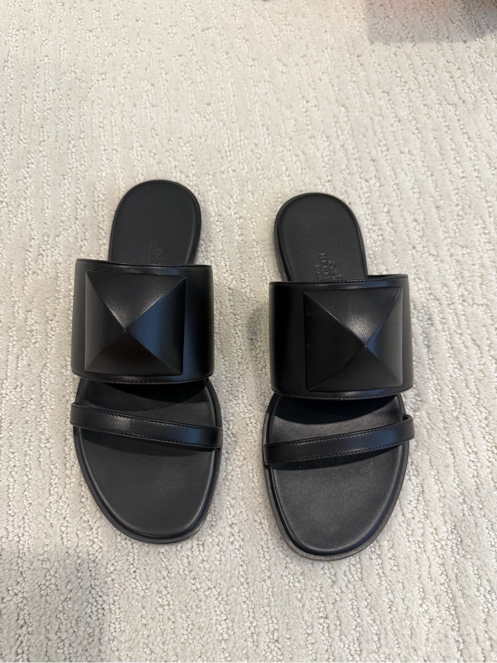 Hermes Caia Sandals black Napa leather size 37 - Picture 3 of 14